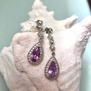 Violet Spinel Earrings